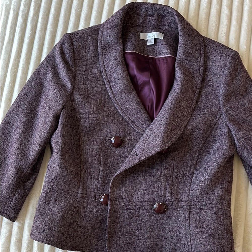 Caslon Purple Blazer with Structured Silhouette